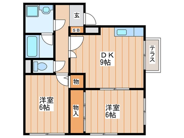 ダンディ－シャト－の物件間取画像